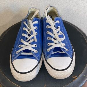 Royal Blue Low Top Converse